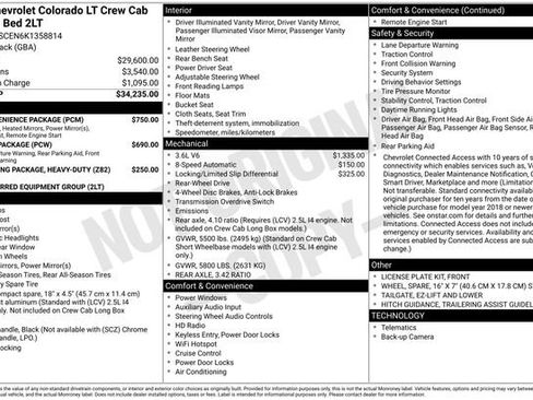 Used 2019 Chevrolet Colorado LT w/ LT Convenience Package RWD image 25