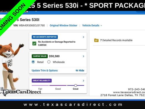Used 2025 BMW 530i w/ M Sport Package RWD image 5