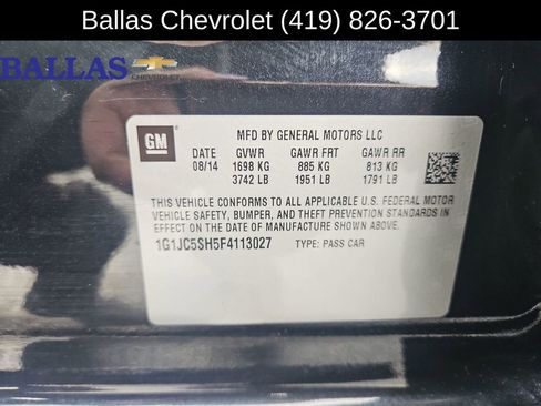 Certified 2015 Chevrolet Sonic LT image 32