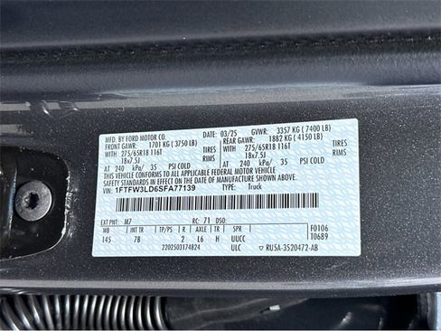 New 2025 Ford F150 XLT w/ Equipment Group 302A MID image 44