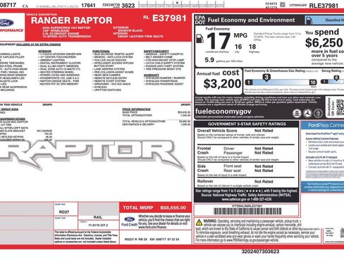 Used 2024 Ford Ranger Raptor AWD/4WD image 2