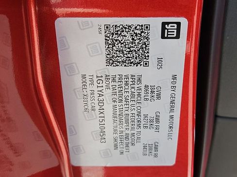 Used 2026 Chevrolet Corvette Stingray Convertible w/ 1LT image 32