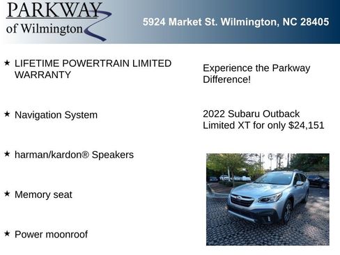 Used 2022 Subaru Outback Limited XT w/ Popular Package #2 image 6