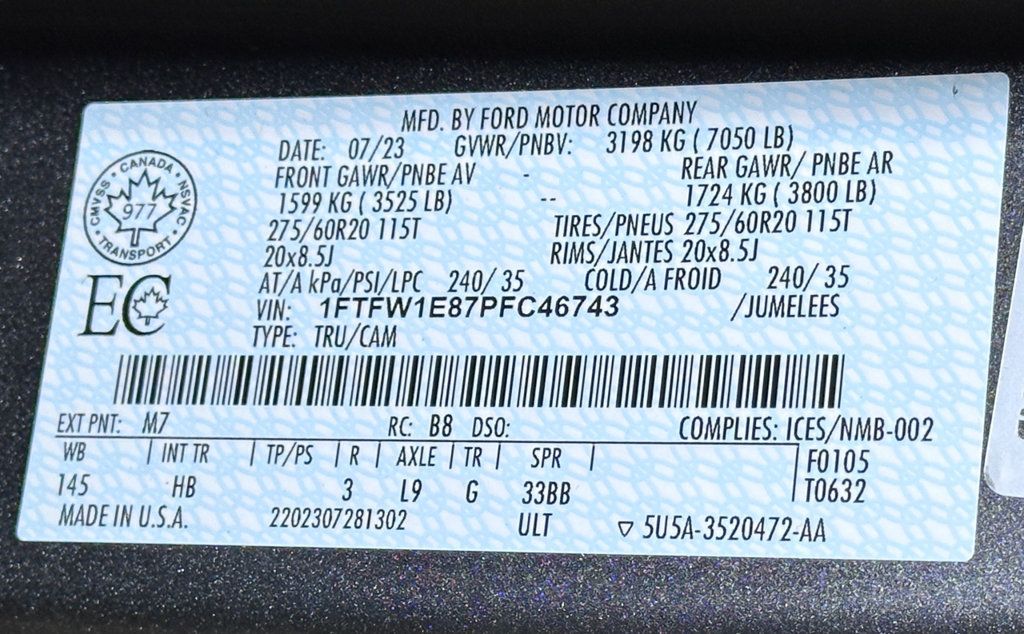 Certified 2023 Ford F150 Lariat w/ Equipment Group 502A High AWD/4WD image 61
