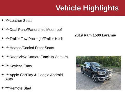 Used 2019 RAM 1500 Laramie AWD/4WD image 10