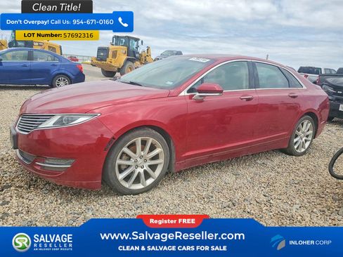 Used 2016 Lincoln MKZ AWD w/ Equipment Group 200A Select image 1