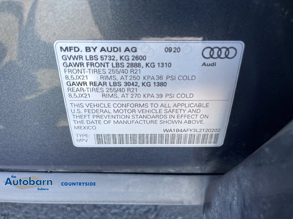 Used 2020 Audi SQ5 Premium Plus w/ Premium Plus Package AWD/4WD image 30