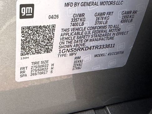 New 2026 Chevrolet Tahoe RST RWD image 23
