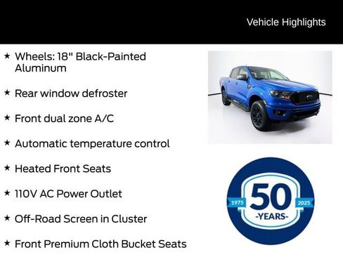Certified 2023 Ford Ranger XLT w/ Equipment Group 302A High AWD/4WD image 16