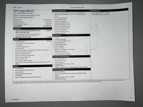 Used 2007 Dodge Nitro R/T image 89