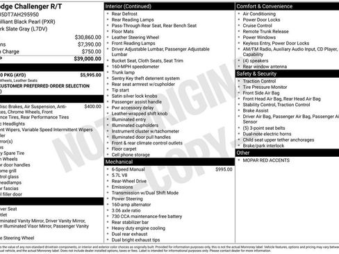 Used 2010 Dodge Challenger R/T w/ Mopar 10 Pkg RWD image 4