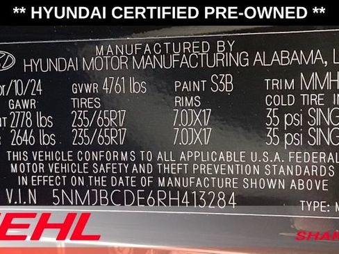 Certified 2024 Hyundai Tucson SEL AWD/4WD image 25