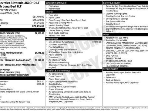 Used 2022 Chevrolet Silverado 3500 LT w/ Convenience Package AWD/4WD image 6