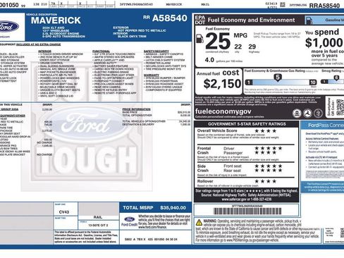 Used 2024 Ford Maverick XLT w/ XLT Luxury Package AWD/4WD image 5