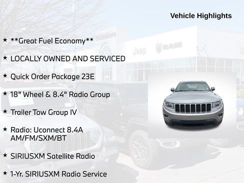 Used 2014 Jeep Grand Cherokee Laredo w/ 18" Wheel & 8.4" Radio Group image 5