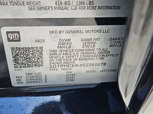 New 2025 GMC Sierra 1500 Elevation w/ LPO, Elevation Black Package image 27