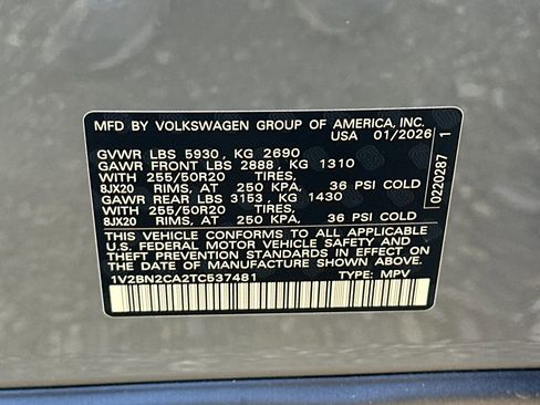 New 2026 Volkswagen Atlas SEL image 30