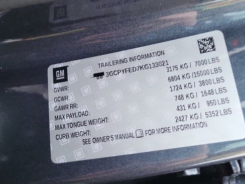 Used 2019 Chevrolet Silverado 1500 LT Trail Boss image 8