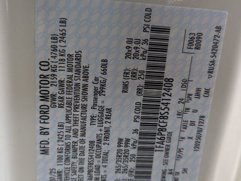 New 2025 Ford Mustang GT Premium w/ 60th Anniversary Package image 39