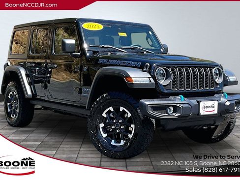 Certified 2025 Jeep Wrangler Unlimited Rubicon 4xe w/ Safety Group AWD/4WD image 1