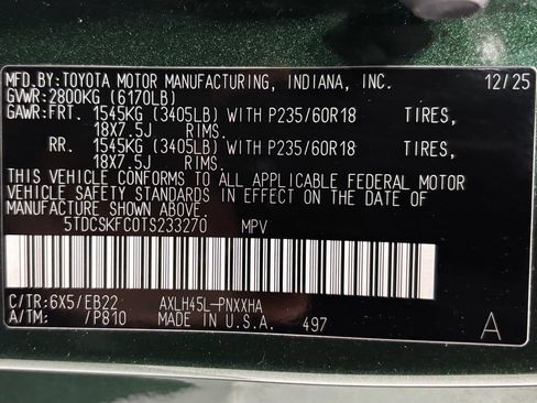 Used 2026 Toyota Sienna XLE Woodland Edition AWD/4WD image 11