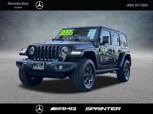 Used 2022 Jeep Wrangler Unlimited Rubicon 4xe AWD/4WD image 1