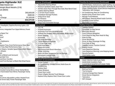 Used 2022 Toyota Highlander XLE image 2