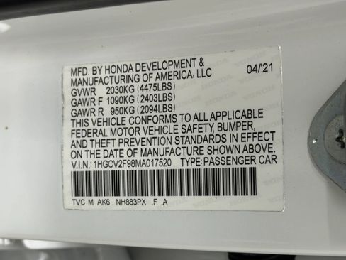 Used 2021 Honda Accord Touring image 52