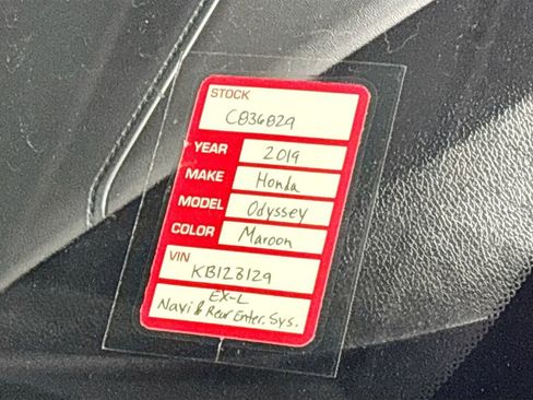Certified 2019 Honda Odyssey EX-L image 26