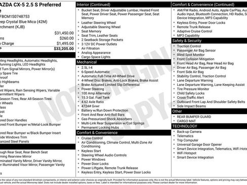 New 2025 MAZDA CX-5 AWD 2.5 S w/ Preferred Package image 4