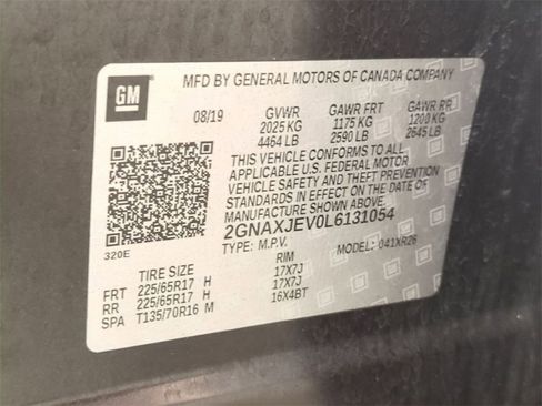 Certified 2020 Chevrolet Equinox LT w/ Driver Convenience Package image 31