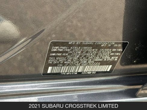 Used 2021 Subaru Crosstrek 2.5i Limited w/ Popular Package #2 AWD/4WD image 29