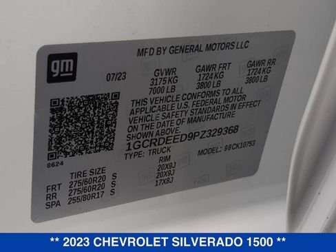 Certified 2023 Chevrolet Silverado 1500 RST AWD/4WD image 24