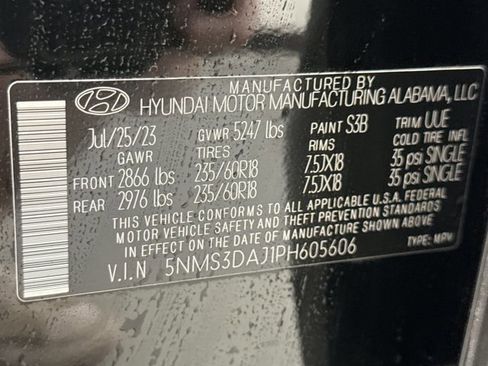 Used 2023 Hyundai Santa Fe SEL w/ Premium Package AWD/4WD image 11