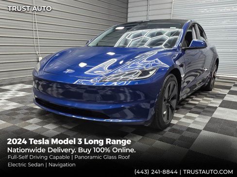 Used 2024 Tesla Model 3 Long Range AWD/4WD image 1