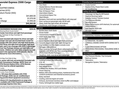 New 2025 Chevrolet Express 2500 w/ Driver Convenience Package image 26