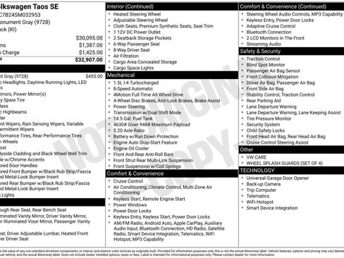 Used 2025 Volkswagen Taos SE image 3