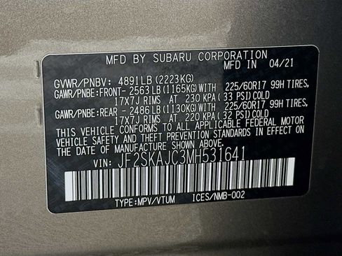 Certified 2021 Subaru Forester Premium w/ Popular Package #1 image 30