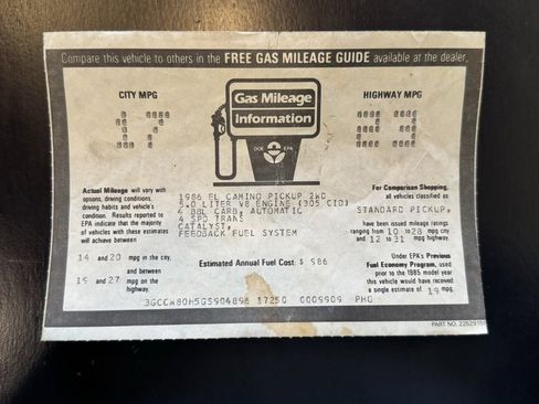 Used 1986 Chevrolet El Camino V8 image 43