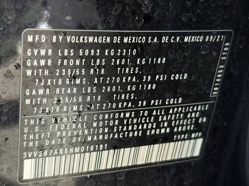 Used 2022 Volkswagen Tiguan SE image 19