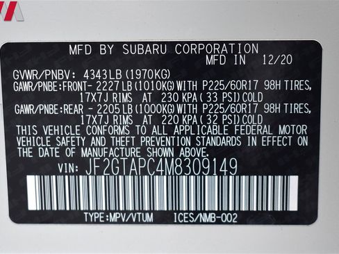 Used 2021 Subaru Crosstrek 2.0i Premium image 32