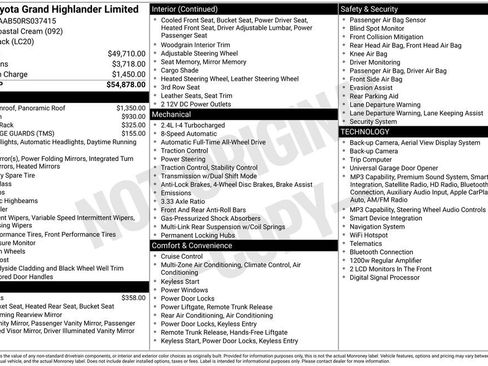 Used 2024 Toyota Grand Highlander AWD image 41
