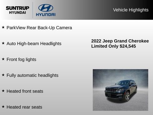 Used 2022 Jeep Grand Cherokee Limited AWD/4WD image 16