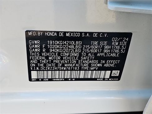 Used 2024 Honda HR-V EX-L image 27