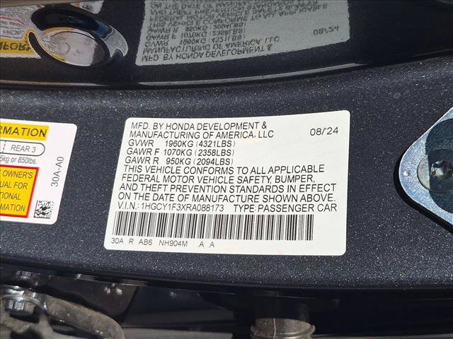 Certified 2024 Honda Accord EX image 16