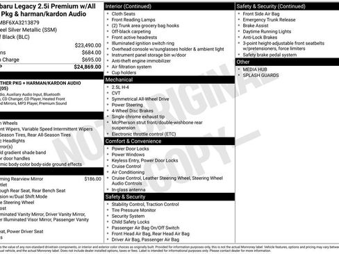 Used 2010 Subaru Legacy 2.5i Premium image 25