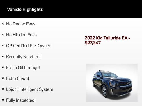 Used 2022 Kia Telluride EX FWD image 3