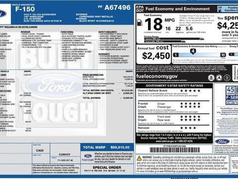 Used 2023 Ford F150 XLT w/ Equipment Group 302A High AWD/4WD image 4