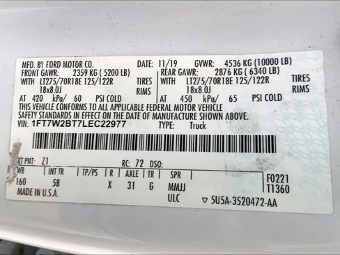 Used 2020 Ford F250 Lariat w/ Lariat Value Package AWD/4WD image 49