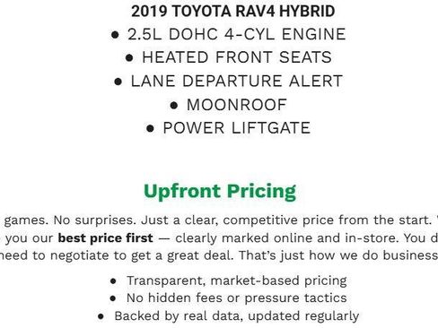 Used 2019 Toyota RAV4 Limited w/ Limited Grade Weather Package AWD/4WD image 2
